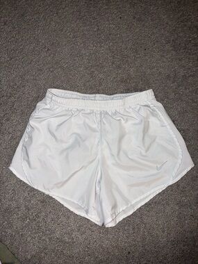 Nike White Girls' Athletic Running Shorts